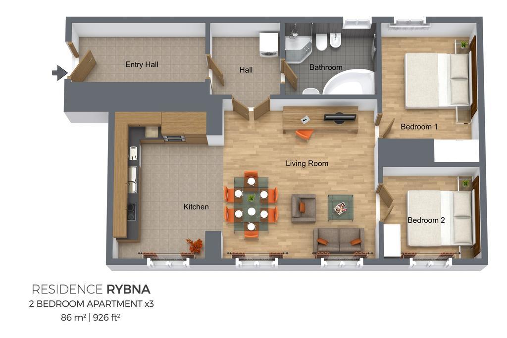 Rybna Appartement Praag